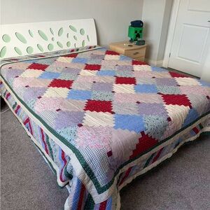 Vintage Handmade Patchwork Quilt